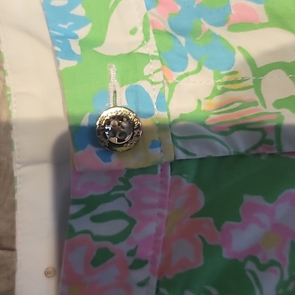 LILLY PULITZER Hibiscus Stroll Buttercup Shorts Size 0 - Picture 4 of 8